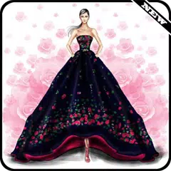 Zeichnungsskizze Kleid Designs APK Herunterladen