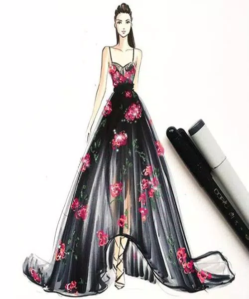 Descarga de APK de Dibujo boceto de diseños de vestidos. para Android Descarga de APK de Dibujo boceto de diseños de vestidos. para Android