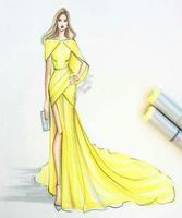 Drawing Sketch Dress Designs ภาพหน้าจอ 3