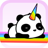 Super Combo Panda :Rainbow Unicorn icône