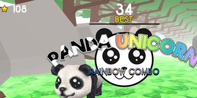 Super Combo Panda :Rainbow Unicorn capture d'écran 3