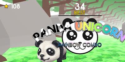 Super Combo Panda :Rainbow Unicorn capture d'écran 2