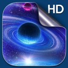 Galaxie Fond d'écran Animé icône