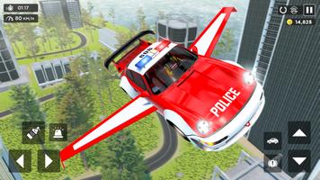 Real Police Flying Car Game 3D ảnh chụp màn hình 1