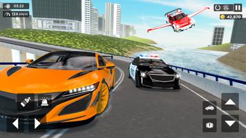 Real Police Flying Car Game 3D ảnh chụp màn hình 2