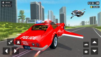 Real Police Flying Car Game 3D ảnh chụp màn hình 3