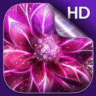 Fleur Néon Fond d'écran Animé icône