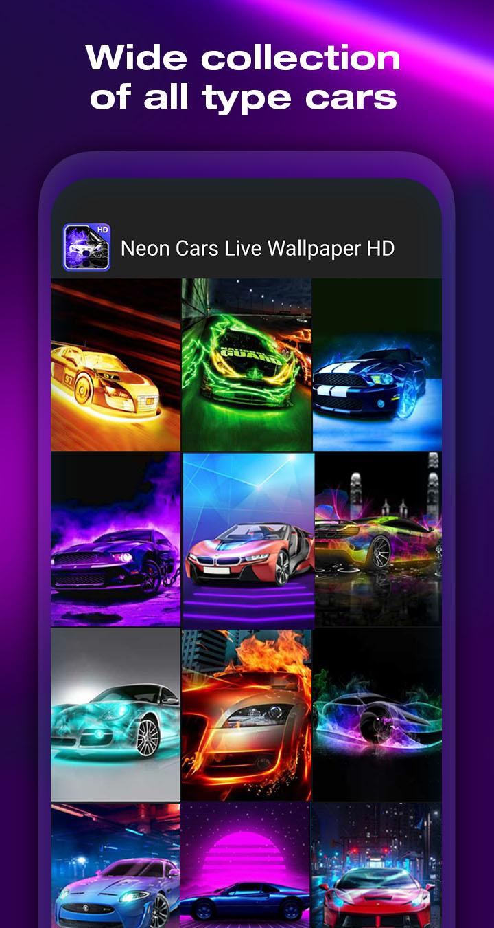 Neon Autos Hintergrund Fur Android Apk Herunterladen