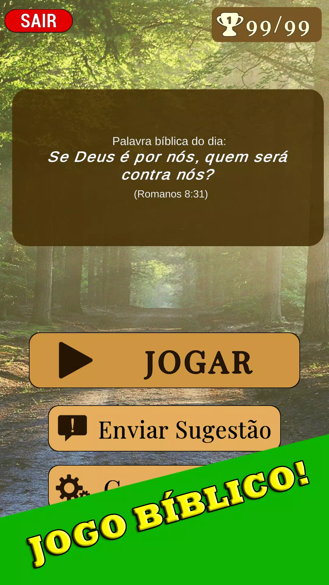 Download do APK de Caça Palavras Bíblico para Android