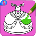 Dresses Coloring Pages Glitter