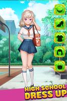 High School Dress Up Kawaii الملصق