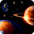 Solar System Planets: 3D Space Zeichen