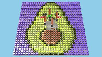 Idle diamond mosaic الملصق
