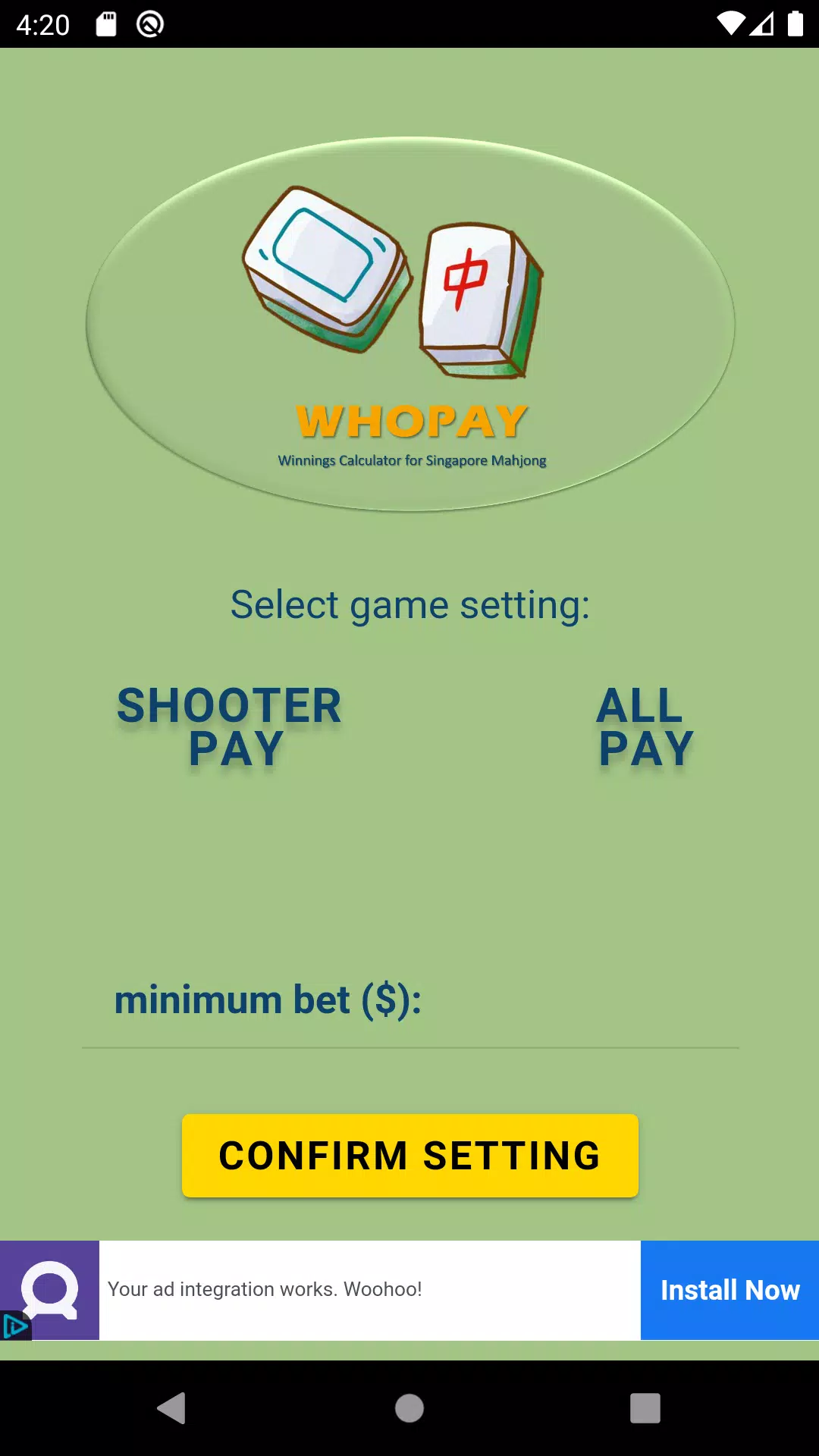 WHOPay - SG Mahjong Calculator APK for Android Download