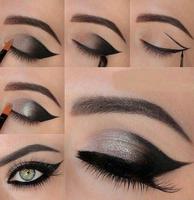 Tutoriel maquillage des yeux. Affiche