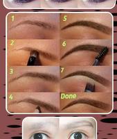 Tutoriel de maquillage des sourcils capture d'écran 1