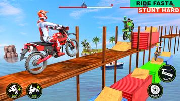 Mega Ramp Moto Stunt Bike Game imagem de tela 1