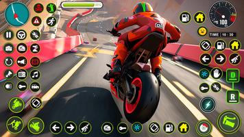 Mega Ramp Moto Stunt Bike Game imagem de tela 3