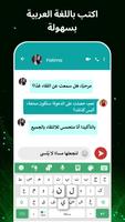 لوحة المفاتيح العربية والكتابة الملصق