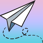 Avion En Papier Origami icône