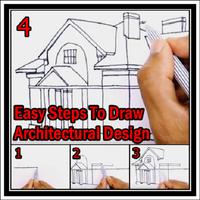 Easy Steps To Draw Architectural Design โปสเตอร์