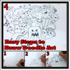 Easy Steps to Draw Doodle Art آئیکن