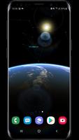 Earth & Moon  Parallax 3D Live Affiche