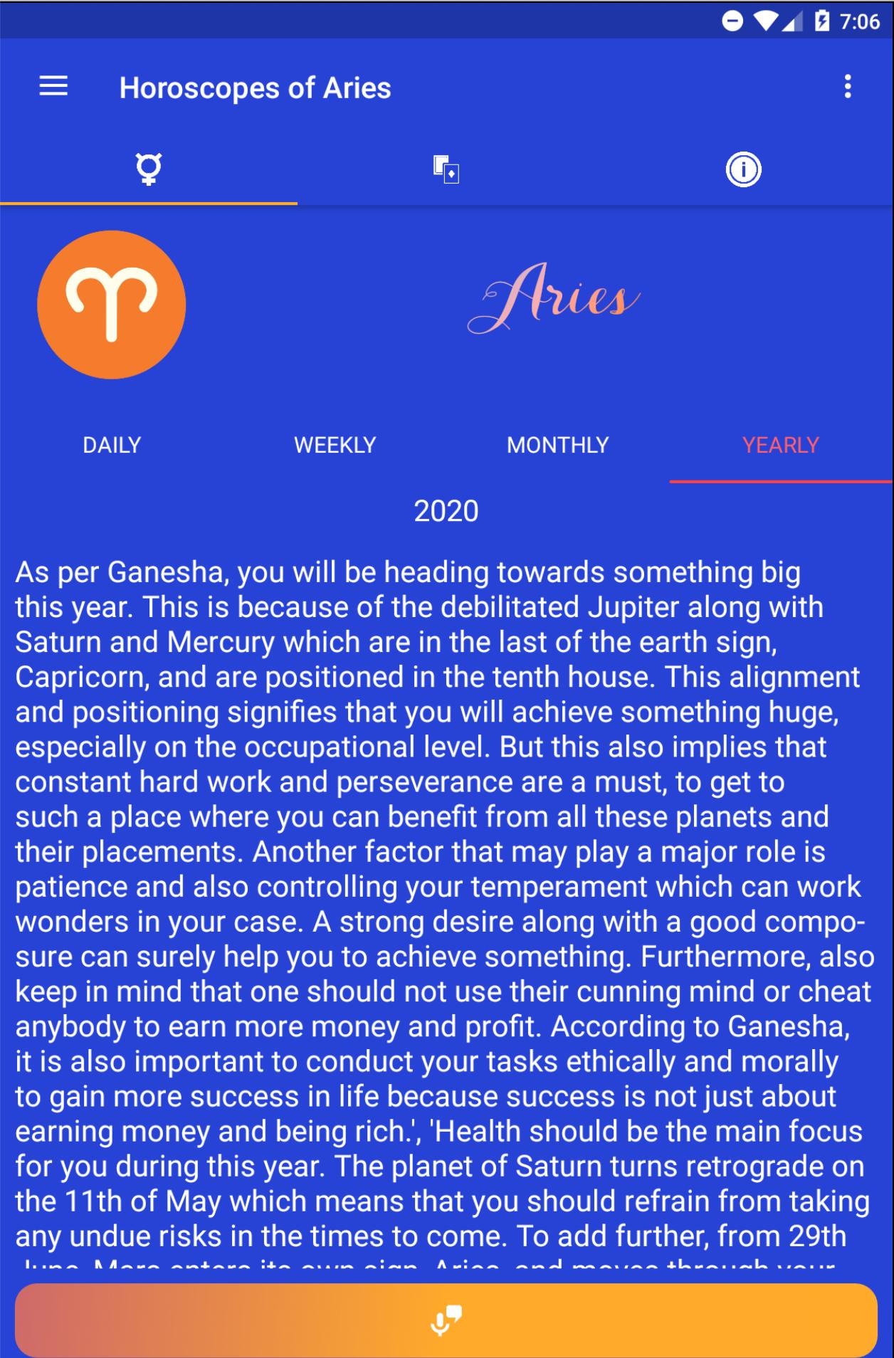 Aries horoscope today, Tarot cards for Android - APK Download