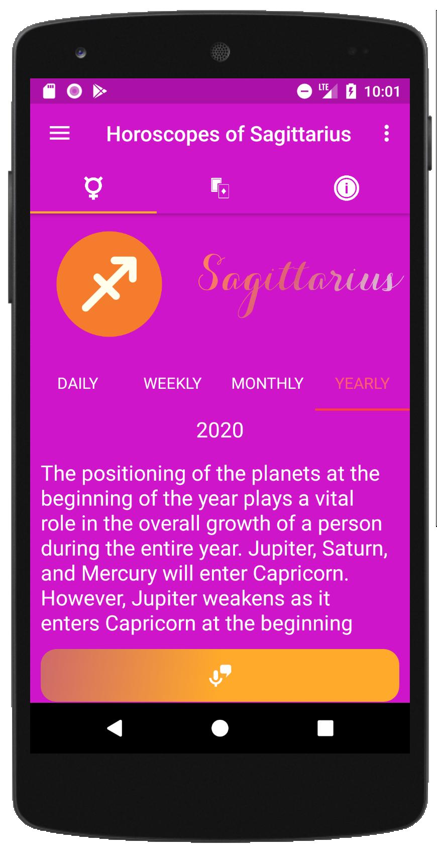 Sagittarius horoscope today, Tarot cards for Android - APK Download