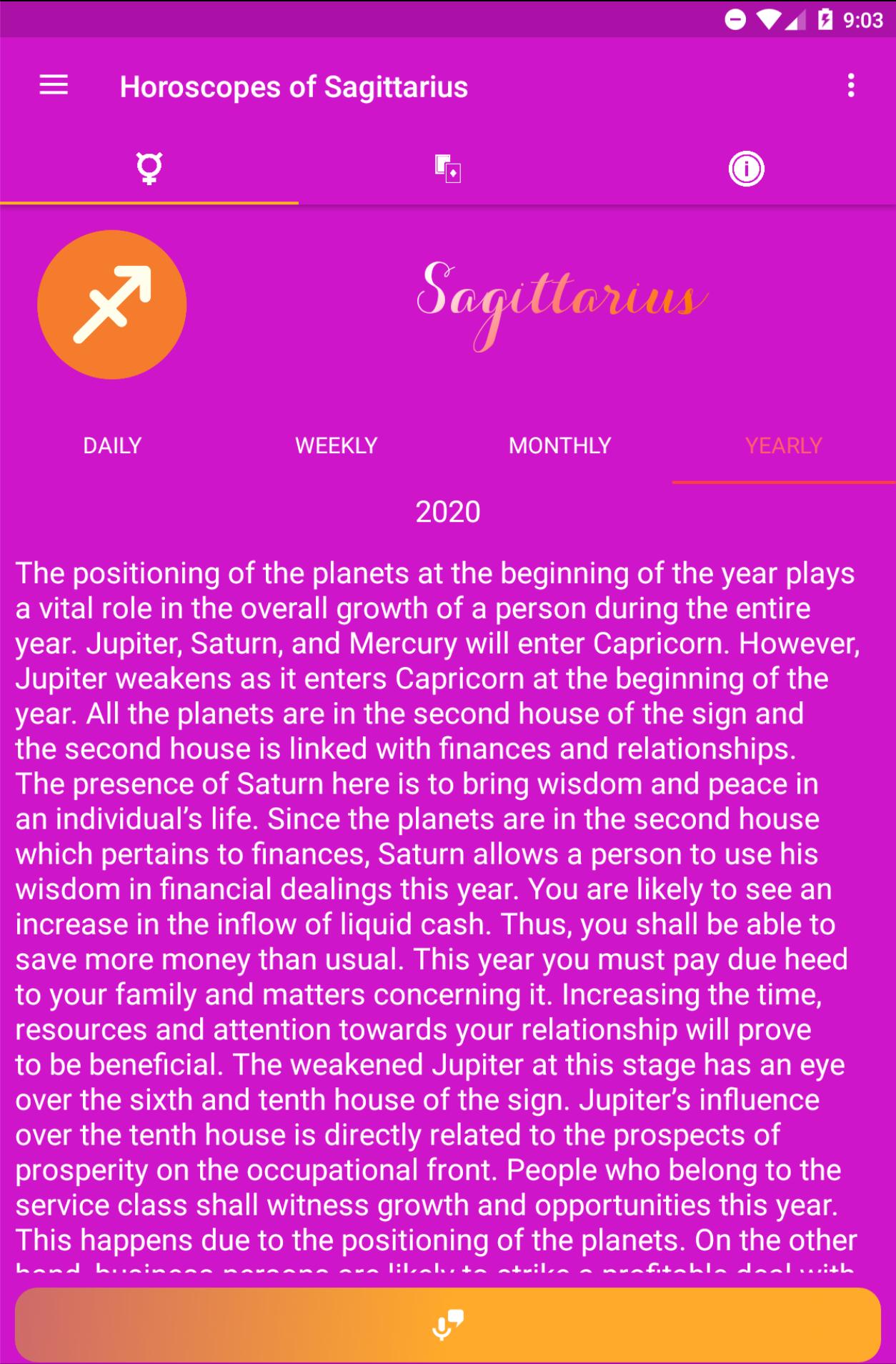 Sagittarius horoscope today, Tarot cards for Android - APK Download