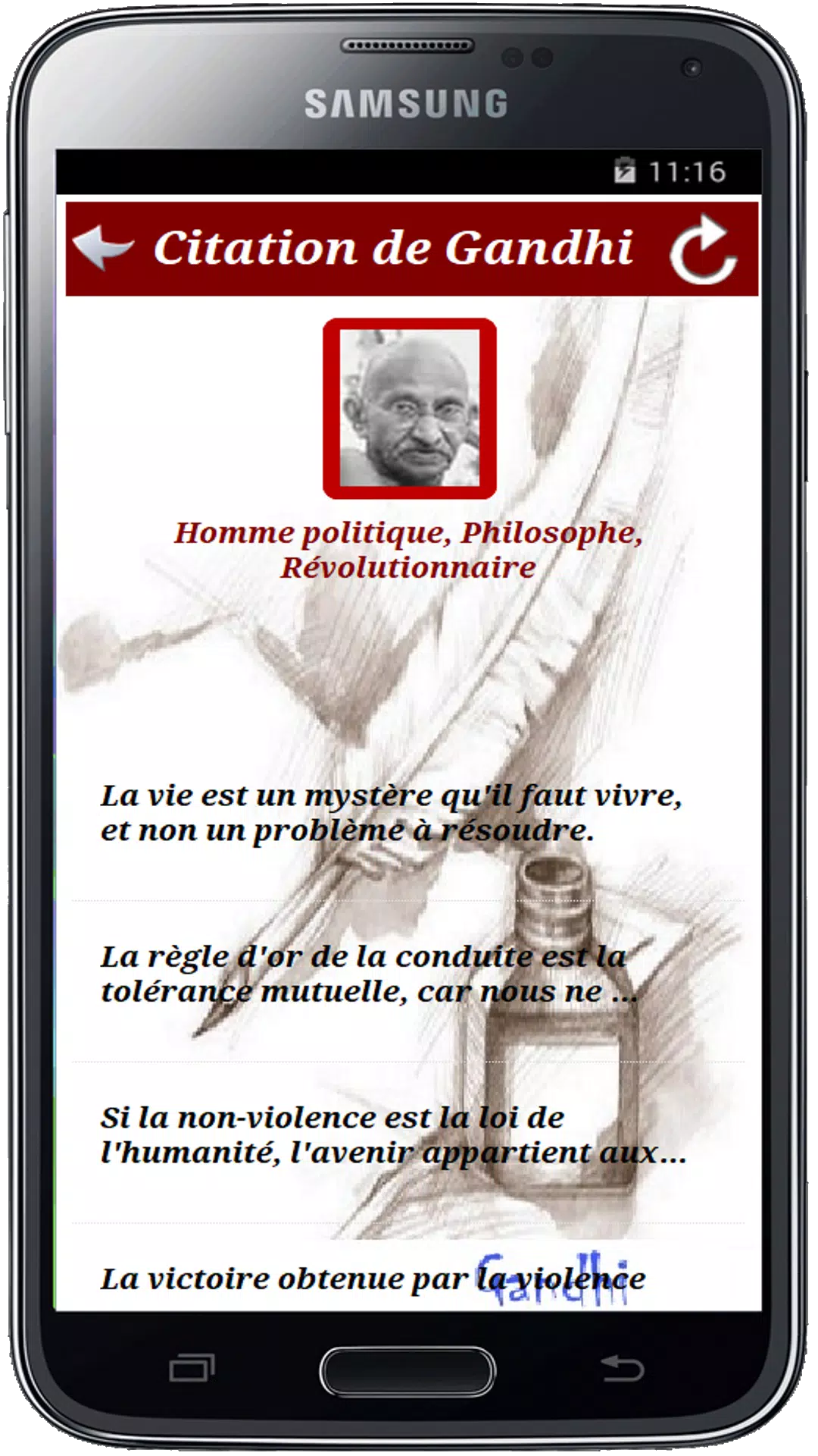 Citations De Gandhi For Android Apk Download