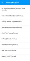 Accounting Formulas capture d'écran 2