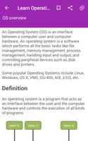 Learn Operating system capture d'écran 1