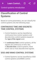Learn Control Systems capture d'écran 3