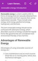 Learn Renewable Energy capture d'écran 1