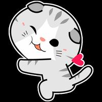 WAStickerApps Cute Cat Stickers For WhatsApp capture d'écran 3