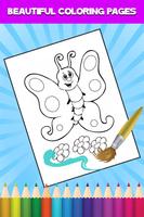 Butterfly Coloring Book पोस्टर