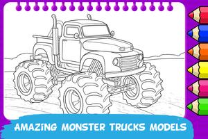 Monster Truck Coloring Ekran Görüntüsü 1