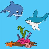 Sea Animals Coloring スクリーンショット 1