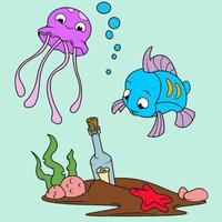 Sea Animals Coloring स्क्रीनशॉट 2