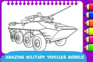 Military Vehicles Coloring screenshot 1