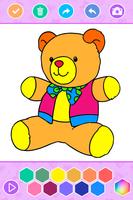 Teddy Bear Coloring Book capture d'écran 2