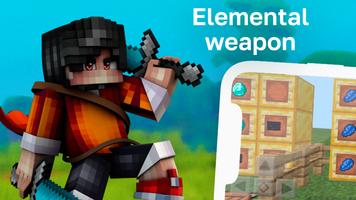 Poster Elemental Sword Mod for mcpe