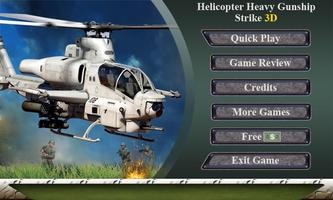 Helicopter Heavy Gunship Strike 3D постер