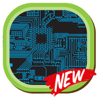 Electronic Circuit Board Design ไอคอน