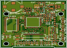 Projeto de placa de circuito eletrônico Cartaz