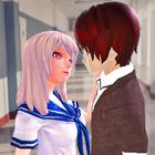 Anime Hoog scholen liefde spel-icoon