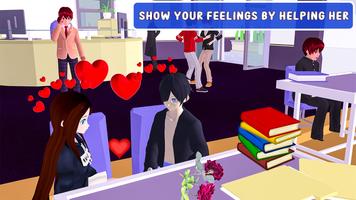 Anime Hoog scholen liefde spel screenshot 1