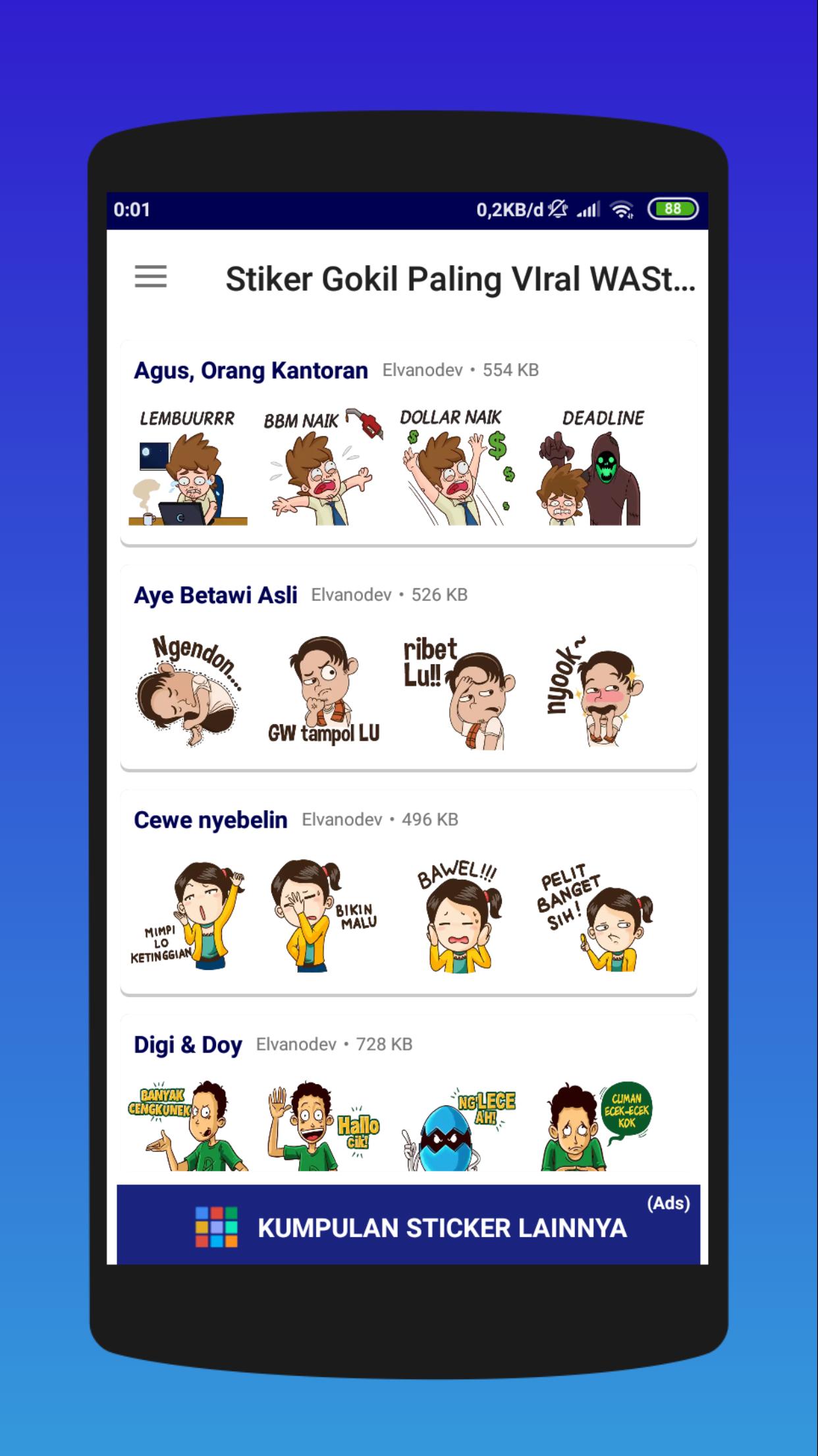 Stiker Goki Lucu Keren For Android Apk Download