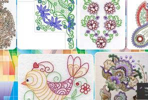 Embroidery pattern design تصوير الشاشة 1